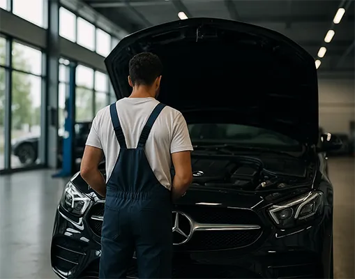 Günstige Autowerkstatt Berlin-Wedding - Erfahrener KFZ-Mechaniker bei der Fahrzeugreparatur
